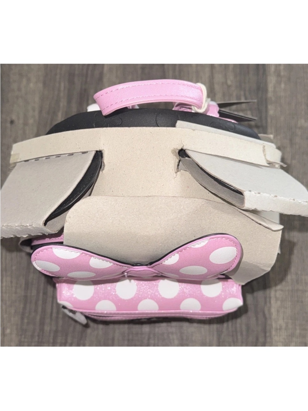 NEW LOUNGEFLY DISNEY MINNIE MOUSE FLORAL EARS MINI BACKPACK NWT! Pink Black - Picture 3 of 5
